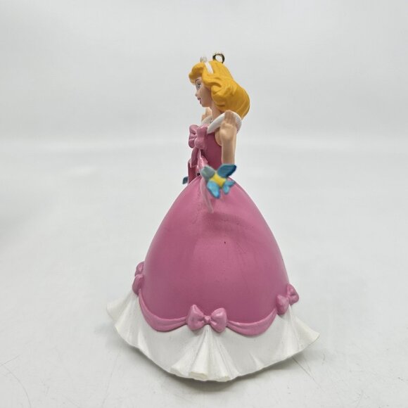 Hallmark Disney Dressing Cinderella Princess Christmas Tree Ornament Pink 3.5 in - Picture 4 of 10